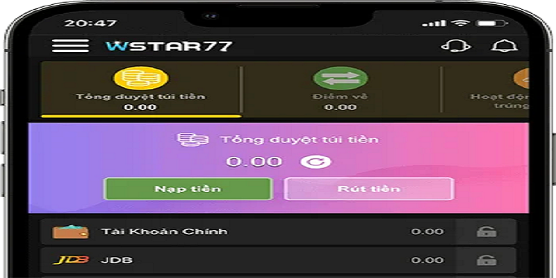 Wstar77 cung cấp rất nhiều phương thức nạp tiền khác nhau